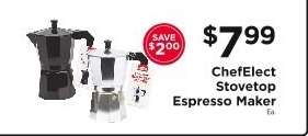 ChefElect Stovetop Espresso Maker