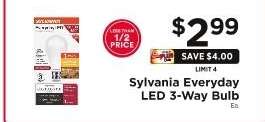 Sylvania Everyday LED 3-Way Bulb