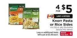 Knorr Pasta or Rice Sides