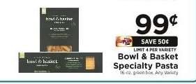 Bowl & Basket Specialty Pasta
