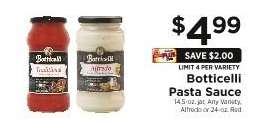Botticelli Pasta Sauce