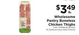 Wholesome Pantry Boneless Chicken Thighs