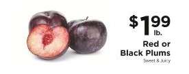 Red Or Black Plums