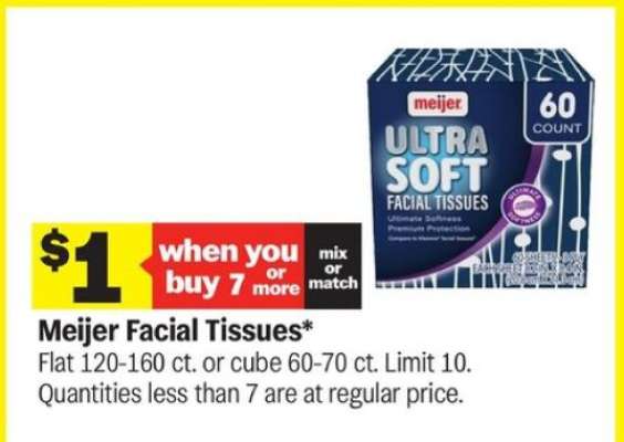Meijer Facial Tissues