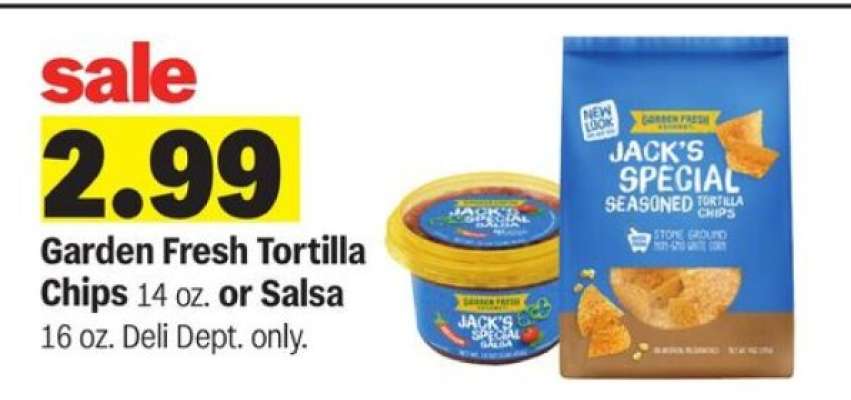 Garden Fresh Tortilla Chips or Salsa