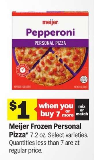 Meijer Frozen Personal Pizza*