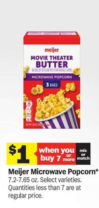Meijer Microwave Popcorn*
