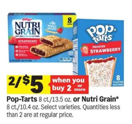 Pop-Tarts or Nutri Grain