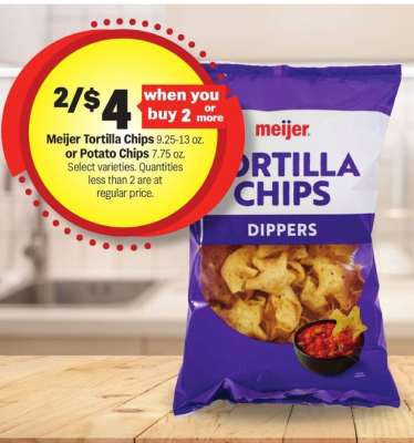 Meijer Tortilla Chips or Potato Chips
