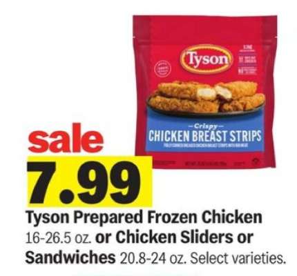Tyson Prepared Frozen Chicken