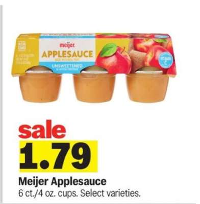 Meijer Applesauce