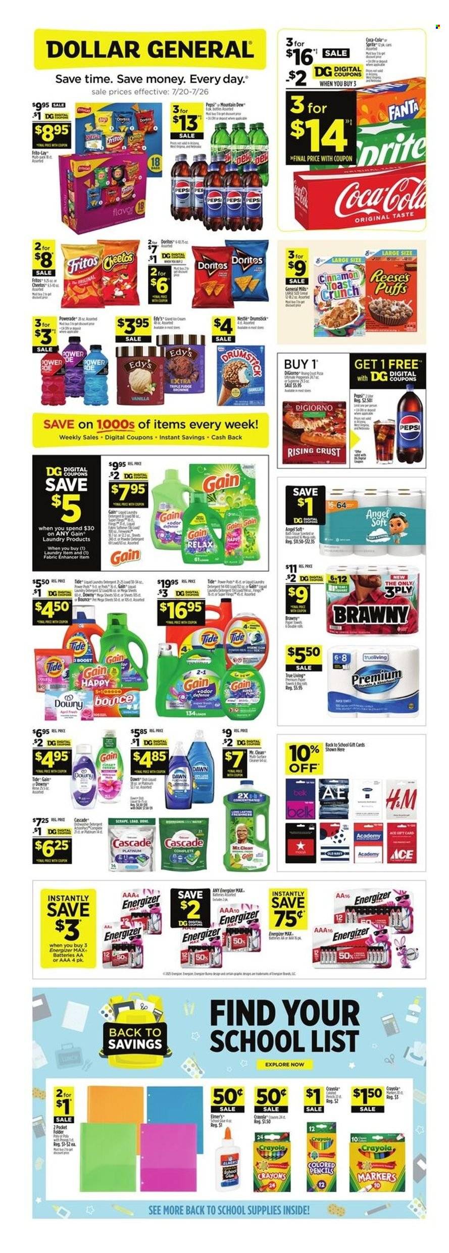 Dollar General ad - 07/20/2025 - 07/26/2025. Page 1