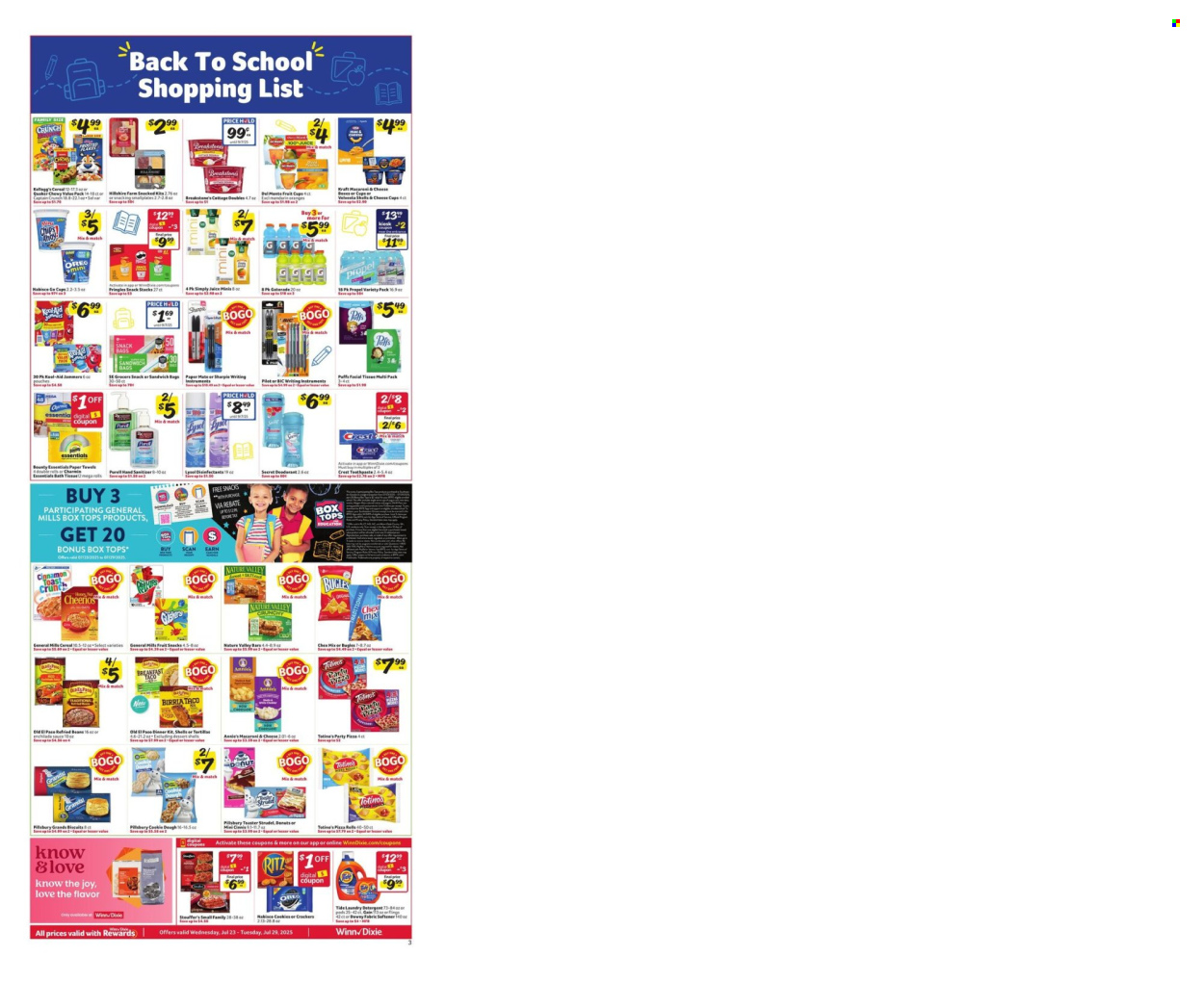 Winn Dixie ad - 07/23/2025 - 07/29/2025. Page 3