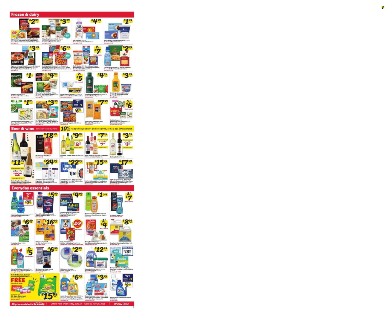 Winn Dixie ad - 07/23/2025 - 07/29/2025. Page 7