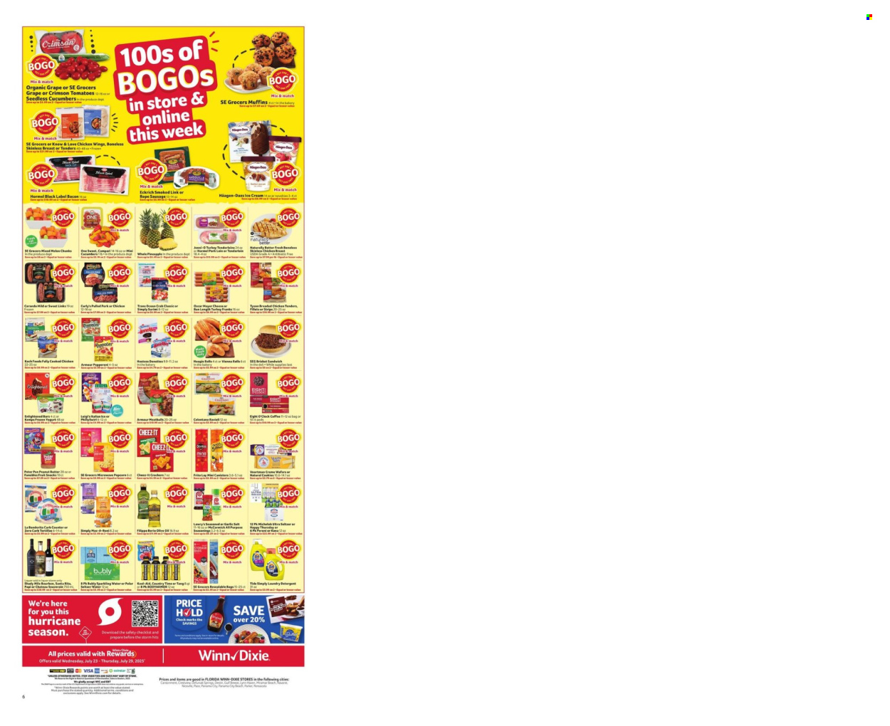 Winn Dixie ad - 07/23/2025 - 07/29/2025. Page 9
