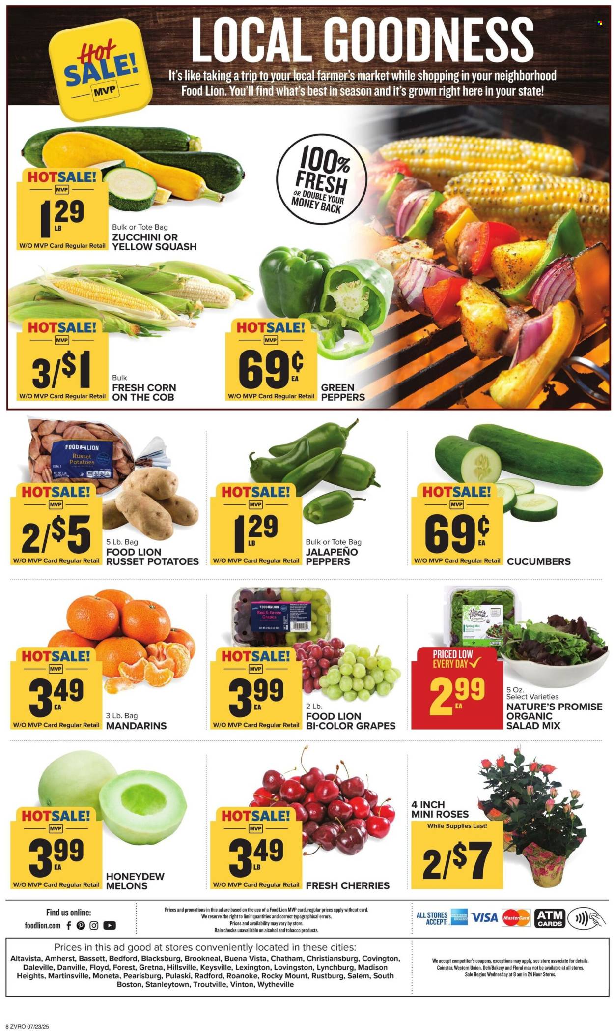 Food Lion ad - 07/23/2025 - 07/29/2025. Page 8