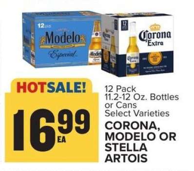Corona, Modelo or Stella Artois