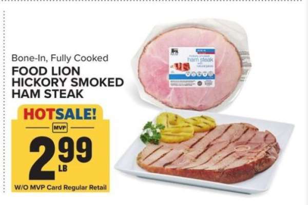 Food Lion Hickory Smoked Ham Steak
