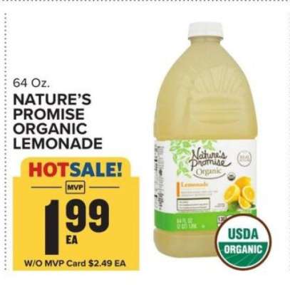 Nature's Promise Organic Lemonade