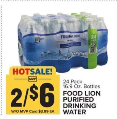 Food Lion Purified Drinking Water