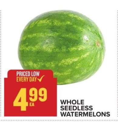 Whole Seedless Watermelons
