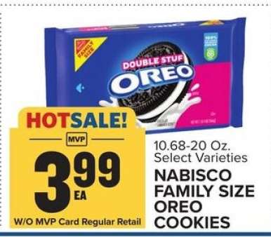 Nabisco Family Size Oreo Cookies