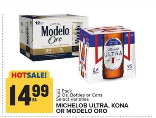 Michelob Ultra, Kona or Modelo Oro