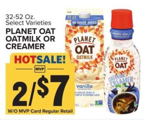 Planet Oat Oatmilk or Creamer