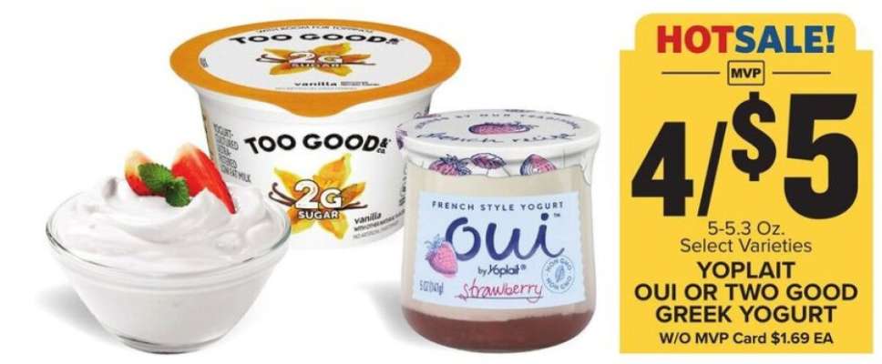 Yoplait Oui or Two Good Greek Yogurt