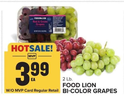 FOOD LION BI-COLOR GRAPES