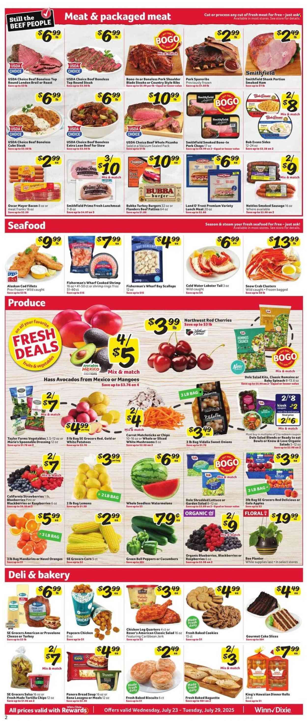 Winn Dixie ad - 07/23/2025 - 07/29/2025. Page 2