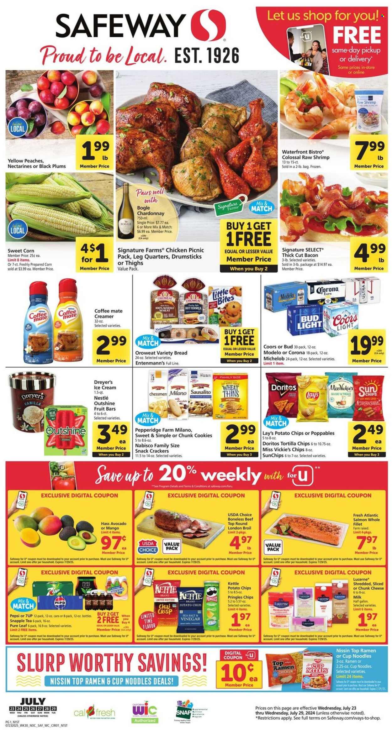 Safeway ad - 07/23/2025 - 07/29/2025. Page 1