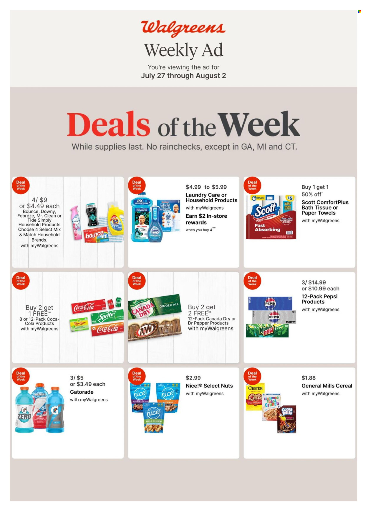 Walgreens ad - 07/27/2025 - 08/02/2025. Page 1