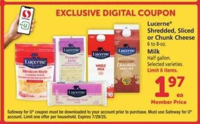 Lucerne Cheese and Milk