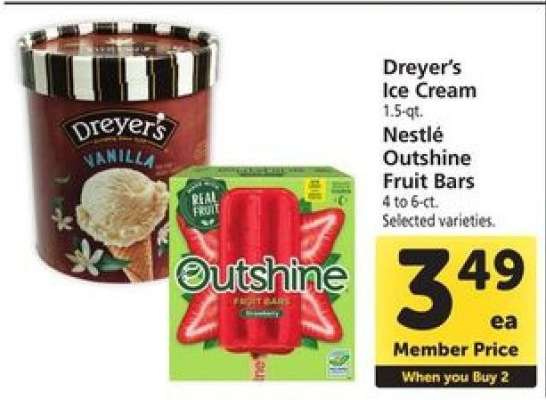 Dreyer's Ice Cream / Nestlé Outshine Fruit Bars