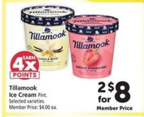 Tillamook Ice Cream Pint