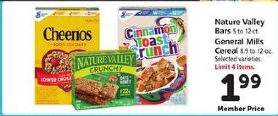 Nature Valley Bars & General Mills Cereal