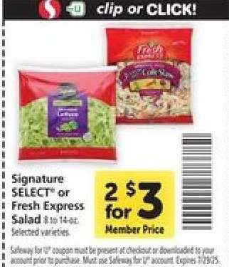 Signature SELECT or Fresh Express Salad
