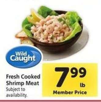 Fresh Cooked Shrimp Meat