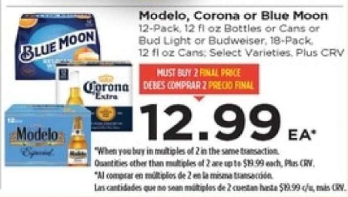 Modelo, Corona or Blue Moon