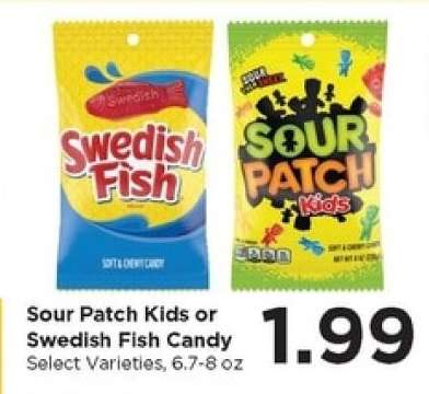 Sour Patch Kids or Swedish Fish Candy