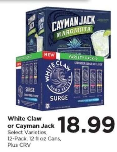 White Claw or Cayman Jack