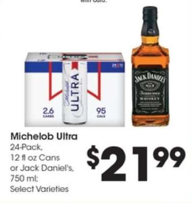 Michelob Ultra or Jack Daniel's