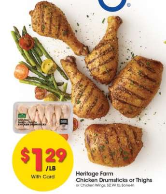 Heritage Farm Chicken Drumsticks or Thighs