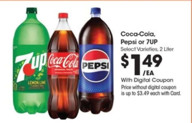Coca-Cola, Pepsi or 7UP