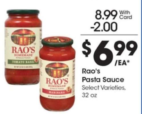 Rao's Pasta Sauce