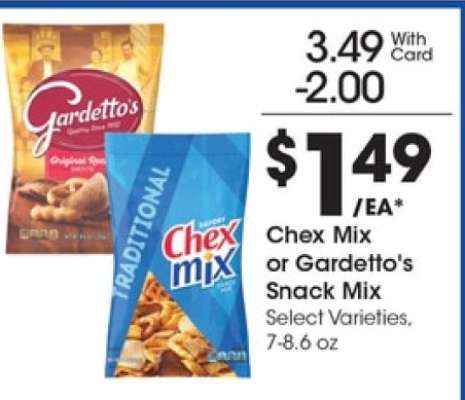 Chex Mix or Gardetto's Snack Mix