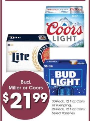 Bud, Miller or Coors