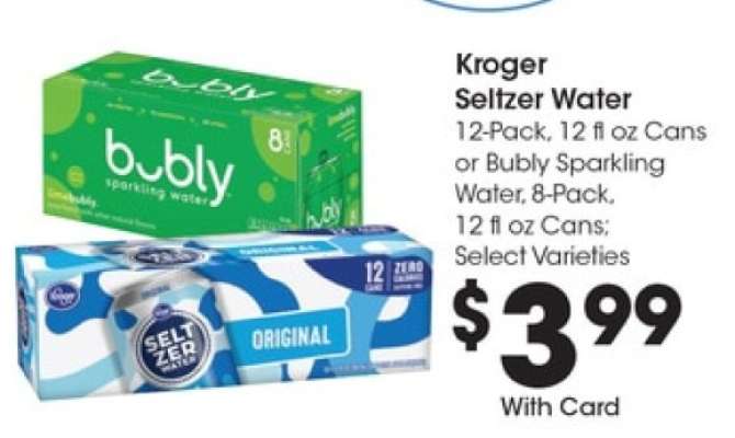Kroger Seltzer Water