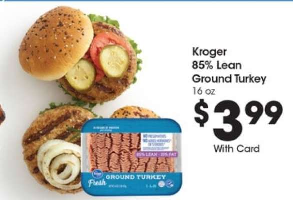 Kroger 85% Lean Ground Turkey